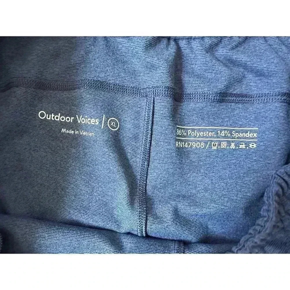 Outdoor Voices Blue All Day Stretch Jersey Sweatpants Joggers Mens Pants Size XL - Picture 3 of 5